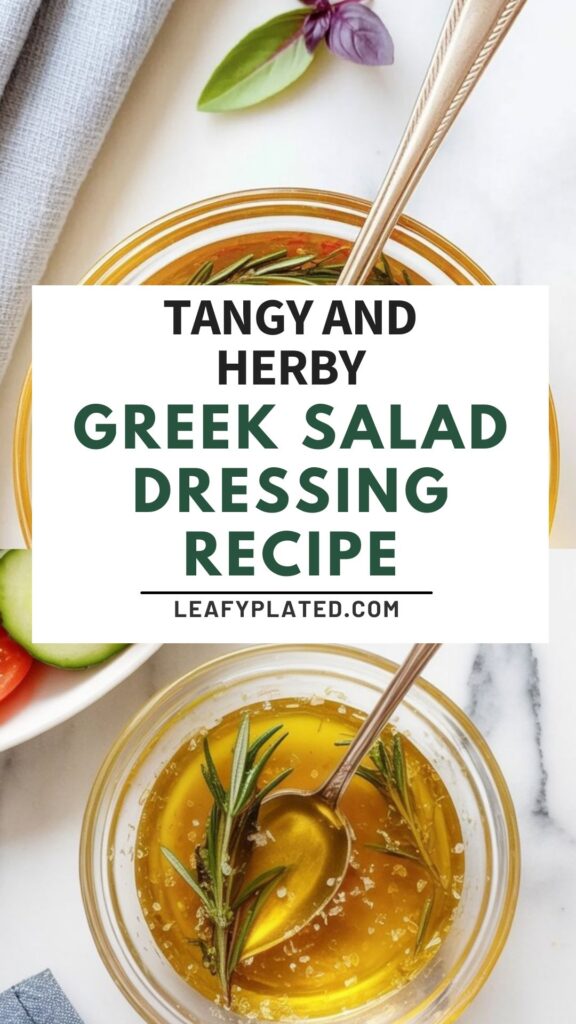 Greek Salad Dressing recipe