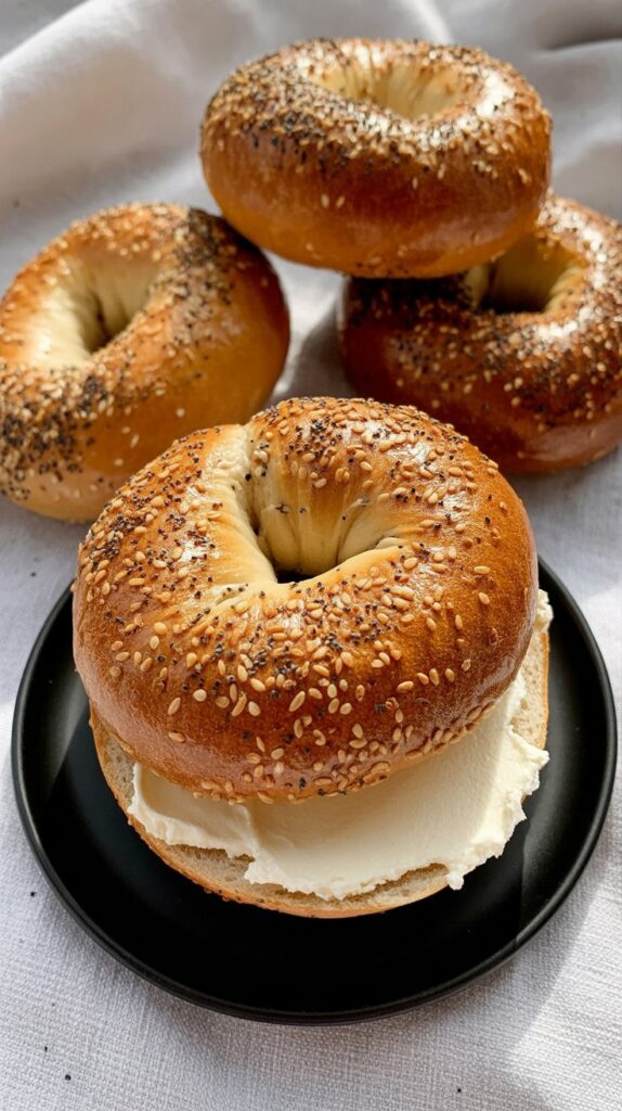 Cottage Cheese Bagels recipe