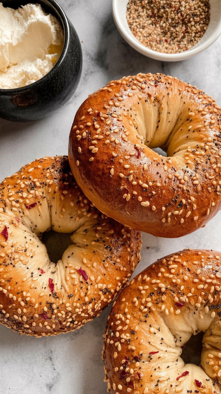 Cottage Cheese Bagels recipe