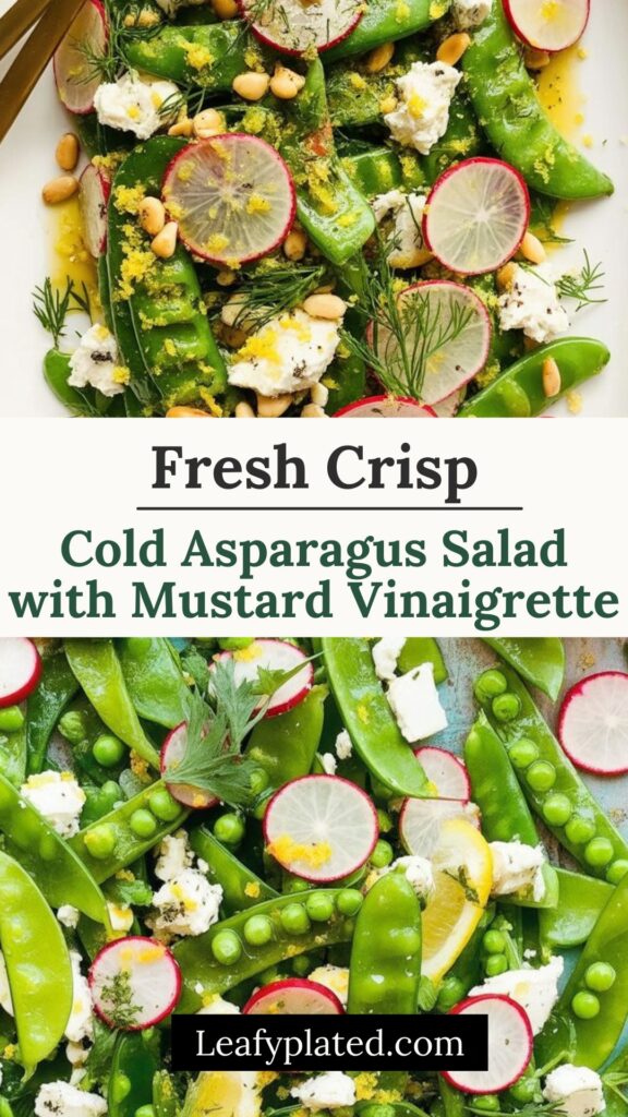 Cold Asparagus Salad with Mustard Vinaigrette