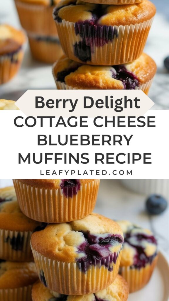 Cottage Cheese Blueberry Muffins