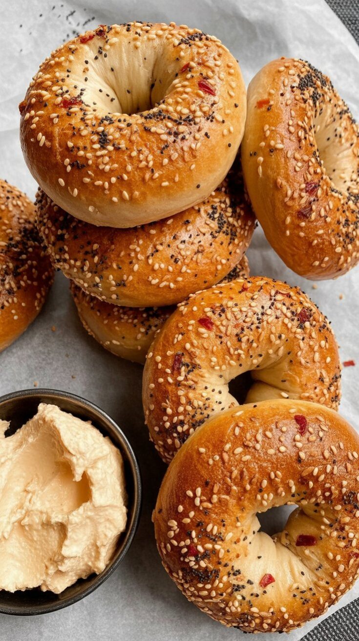 Cottage Cheese Protein Bagel easy