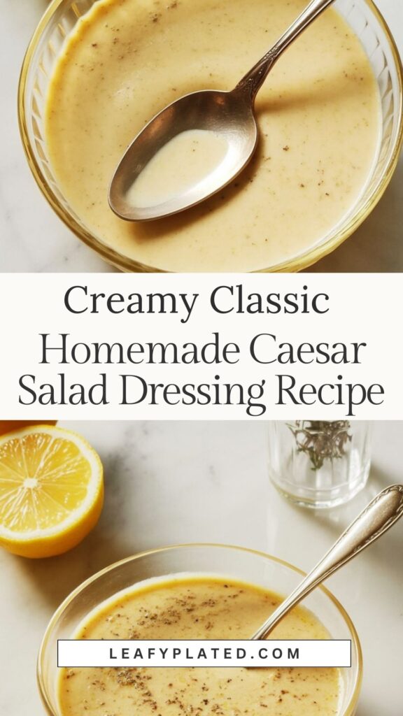 Homemade Caesar Salad Dressing