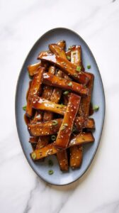 Soy-Glazed Trumpet Mushrooms easy