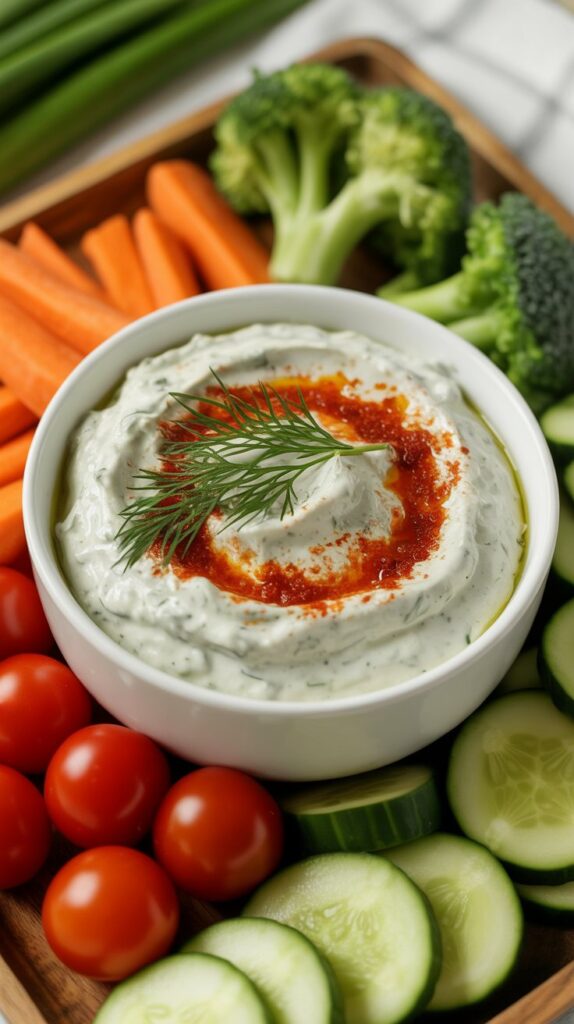 Garlic Herb Cottage Cheese Dip