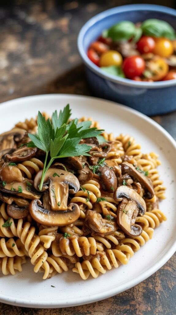 Garlic Mushroom Pasta