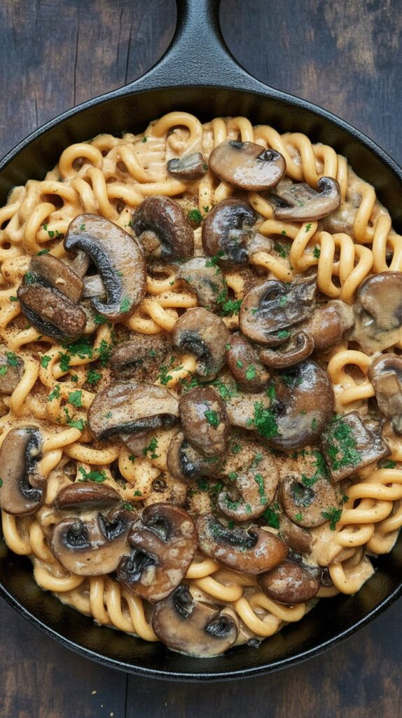Garlic Mushroom Pasta